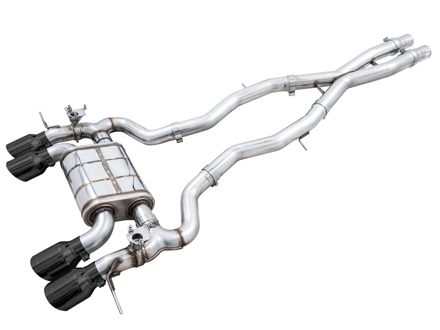 AWE Catback SwitchPath Exhaust for BMW G8X M3/M4 - Diamond Black Tips - 3025-42480