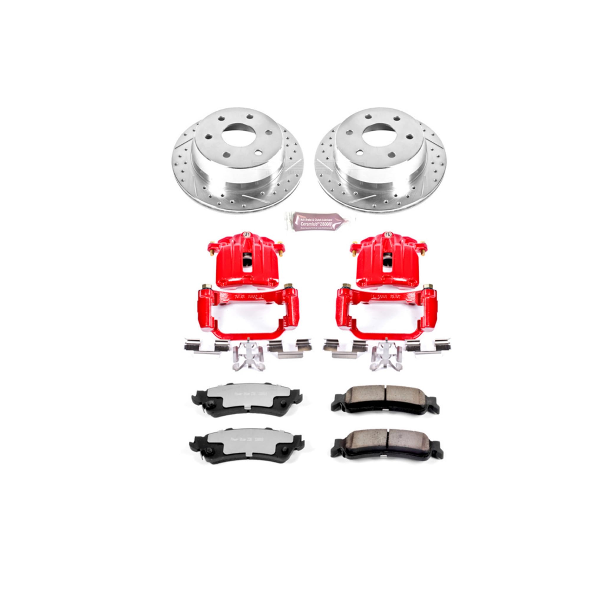 Power Stop Rear KC2018A-36 Z36 Truck and Tow Brake Kit with Calipers For Chevrolet Silverado 1500, Chevrolet Silverado 1500 Clas, GMC Sierra 1500, GMC Sierra 1500 Cla [Model Specific]