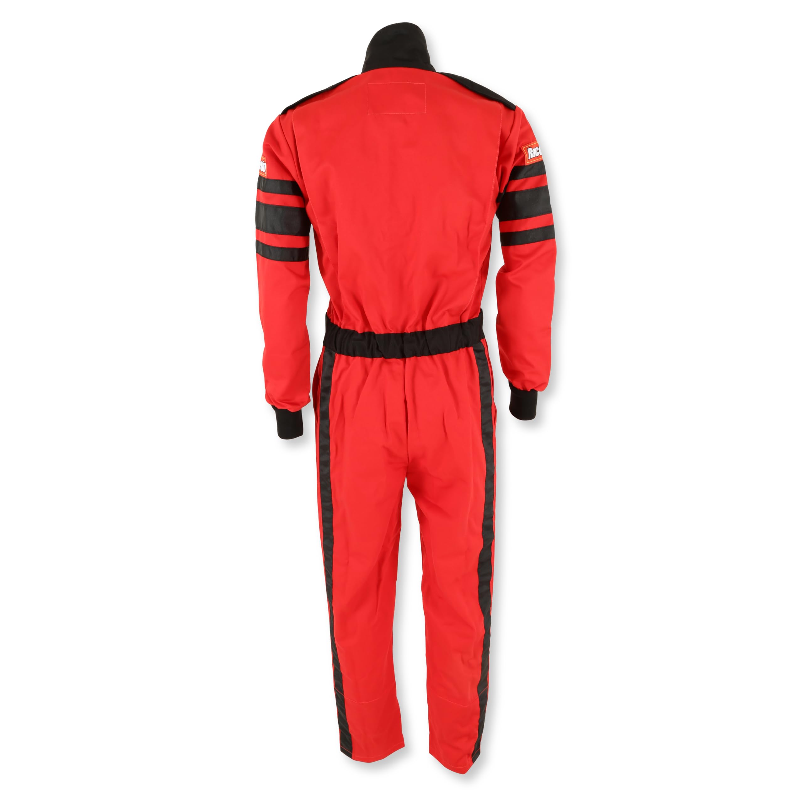 110 Series RaceQuip 110013RQP 1-Pc Driving Suit SFI 3.2A/1 Red/Black Medium