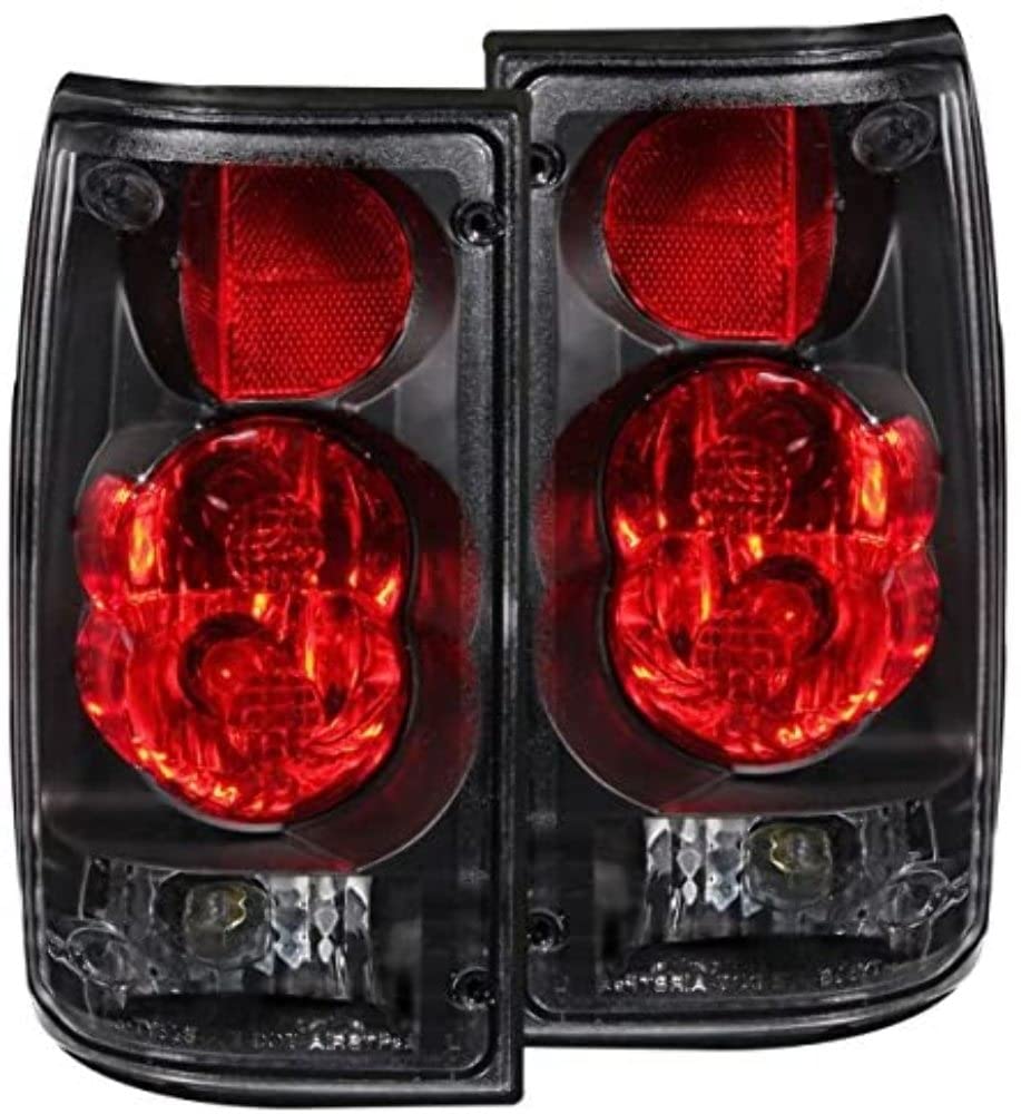 Black Euro Tail Light Set-Clear Lens ANZO USA 211132