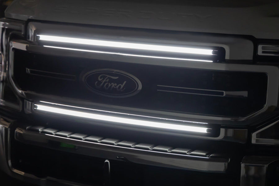 Rough Country 30" Dual DRL LED Grille Kit for 2017-2022 Ford F-250/F-350 Super Duty - 70990