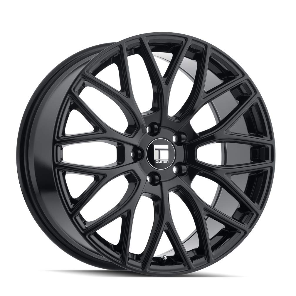 TR76 Touren Gloss Black Wheel with Alloy Steel (19 x 8.5 inches /5 x 114 mm, 35 mm Offset)