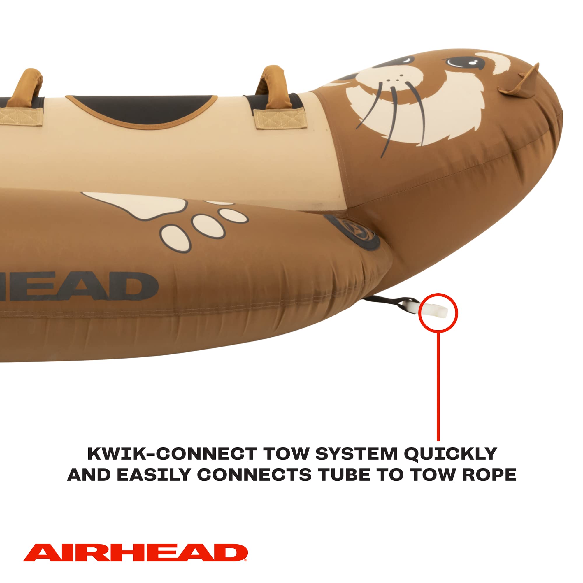 Towable Animal Tube AIRHEAD, Otter, 1-2 Rider Towable Tube for Boating