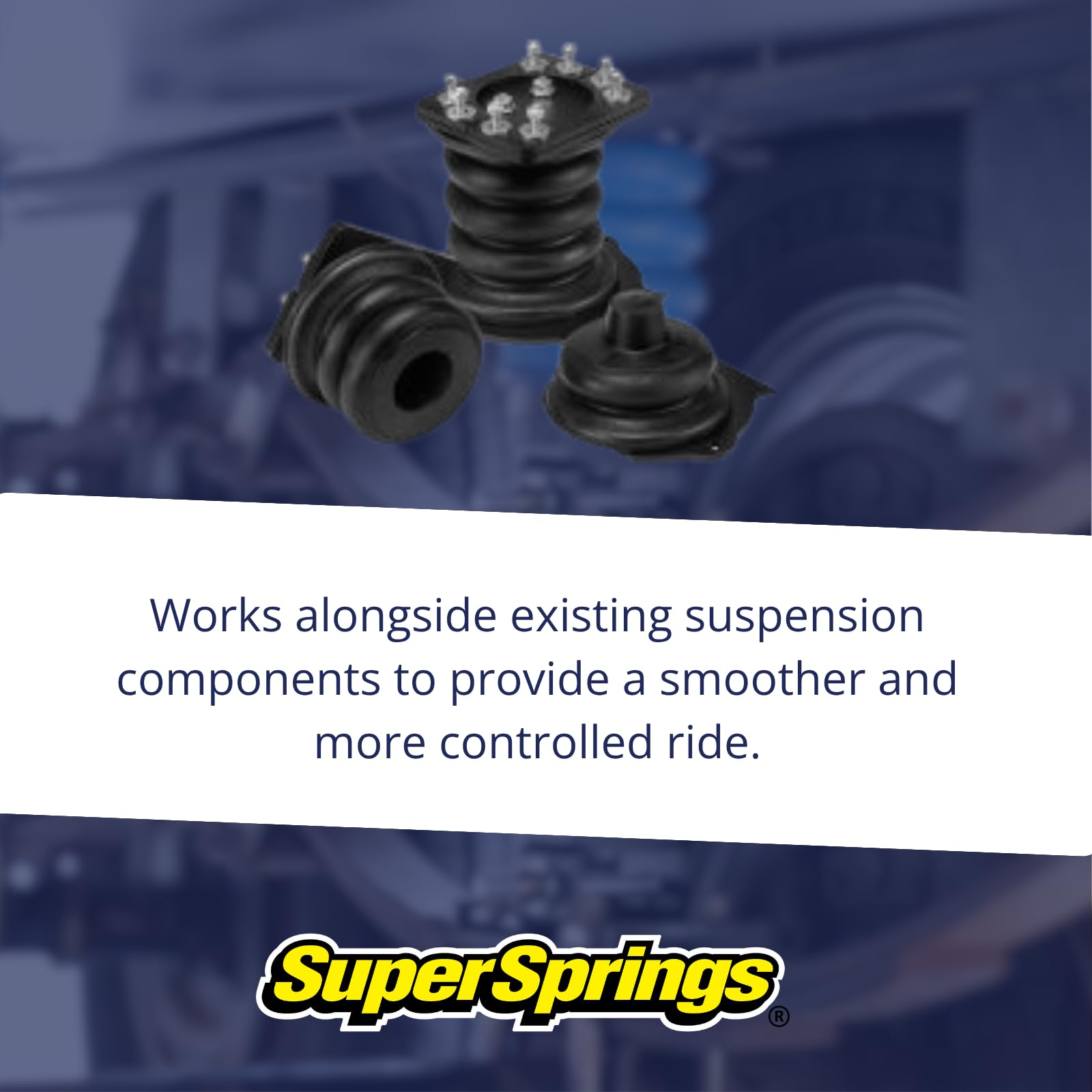 SumoSprings Rear for Chevrolet Silverado 2500|3500, GMC Sierra 2500|3500, Black | SuperSprings SSR-203-47-2