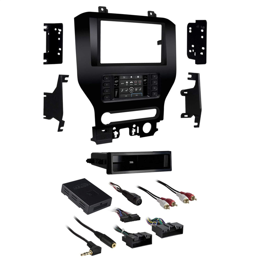 Metra Turbo Touch 99-5838CH Premium Dash Kit with Integrated Touch Screen for 2015-Up Ford Mustang with 4.2" Screen