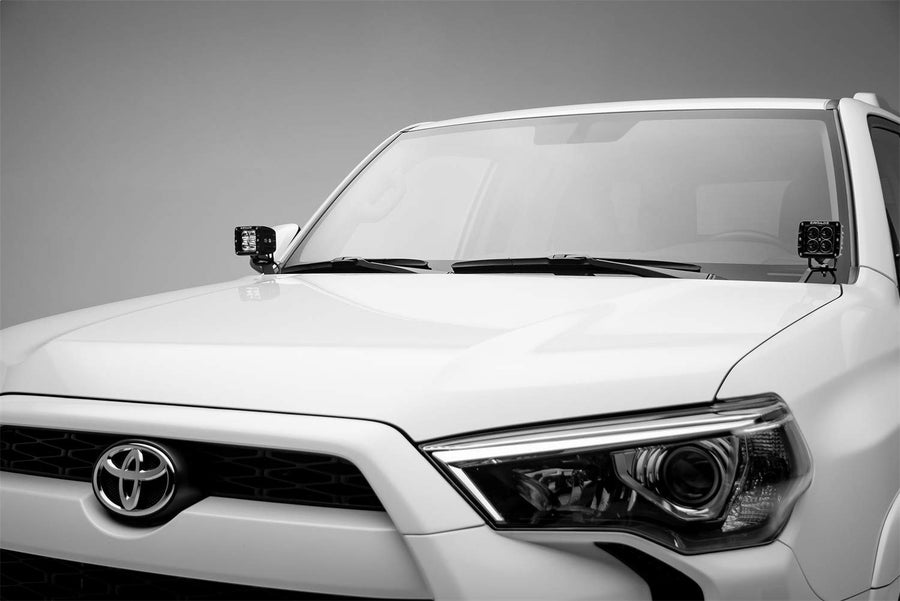 ZROADZ Hood Hinge LED Kit 2014-2019 Toyota 4Runner, Incl. (2) 3 Inch LED Pod Lights - PN #Z369491-KIT2