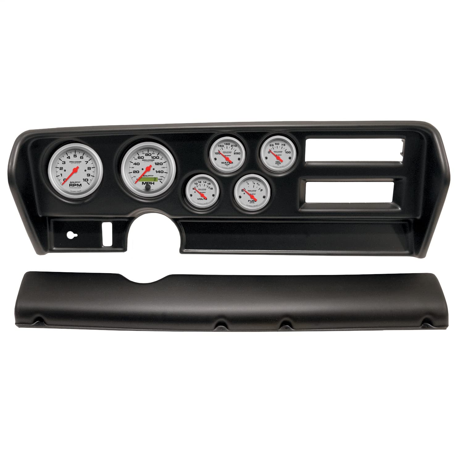 AutoMeter Dash Kit Direct Fit, (3 3/8" X2, 2 1/16" X4), Pontiac GTO Ac 70-72, Ultra-Lite (2915-13)