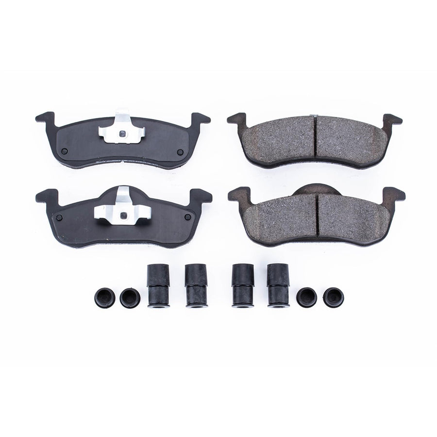 Power Stop Brake Kit Front For Ford Expedition 2007-17 |Lincoln MKT 2013-19 |Navigator 2007-17 - Ceramic Brake Pads With Installation Hardware, 17-1279