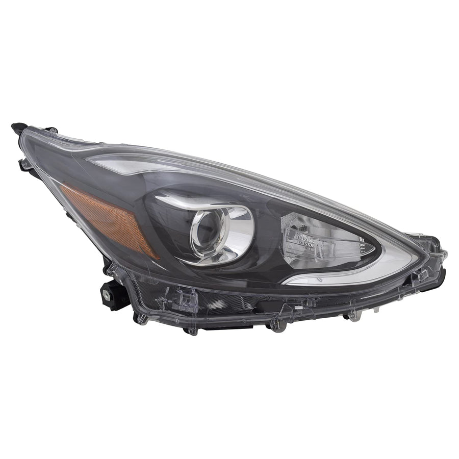 Right TYC Headlight Assembly Compatible with 2018-2019 Toyota Prius