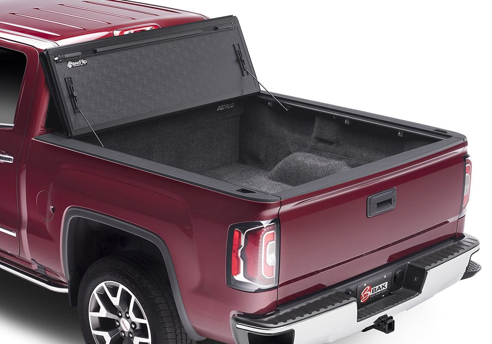 BAK BAKFlip FiberMax Hard Folding Truck Bed Tonneau Cover | 1126133 | Fits 2020 - 2026 6' 10" Chevy/GMC Silverado/Sierra 2500/3500 Bed (82.2")