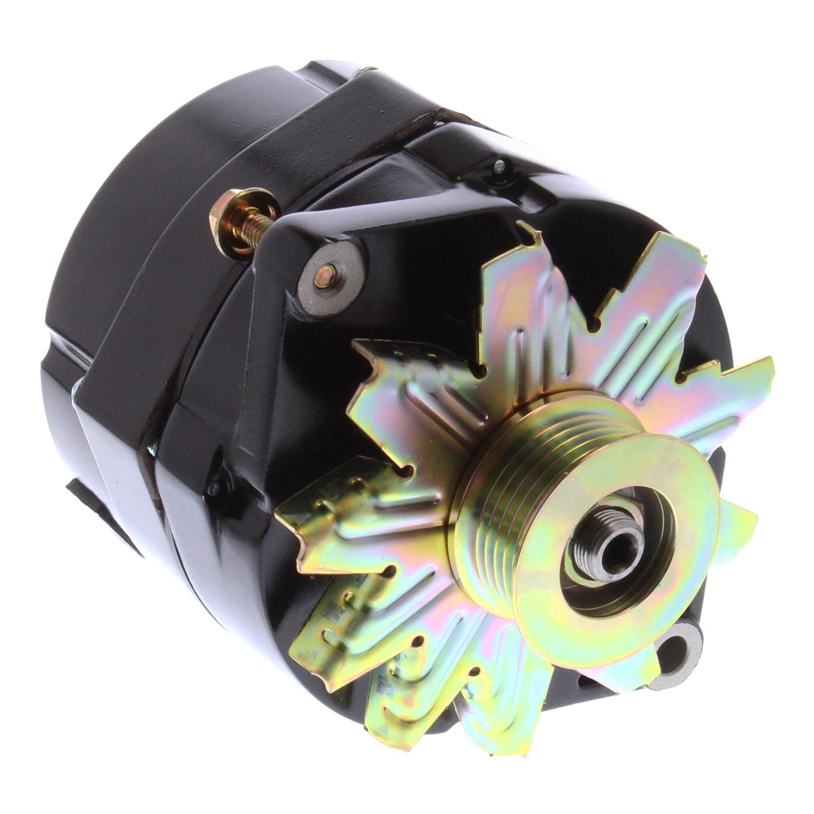 Alt Powermaster GM 12SI Black 150A 6 grv Pulley 1 or 3 Wire