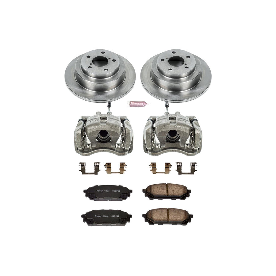 Power Stop Autospecialty KCOE447 1-Click OE Replacement Brake Kit with Calipers For Saab 9-2X 2005-2006, Subaru Forester 2004-2008, Subaru Impreza 2003-2007 [Model Specific]