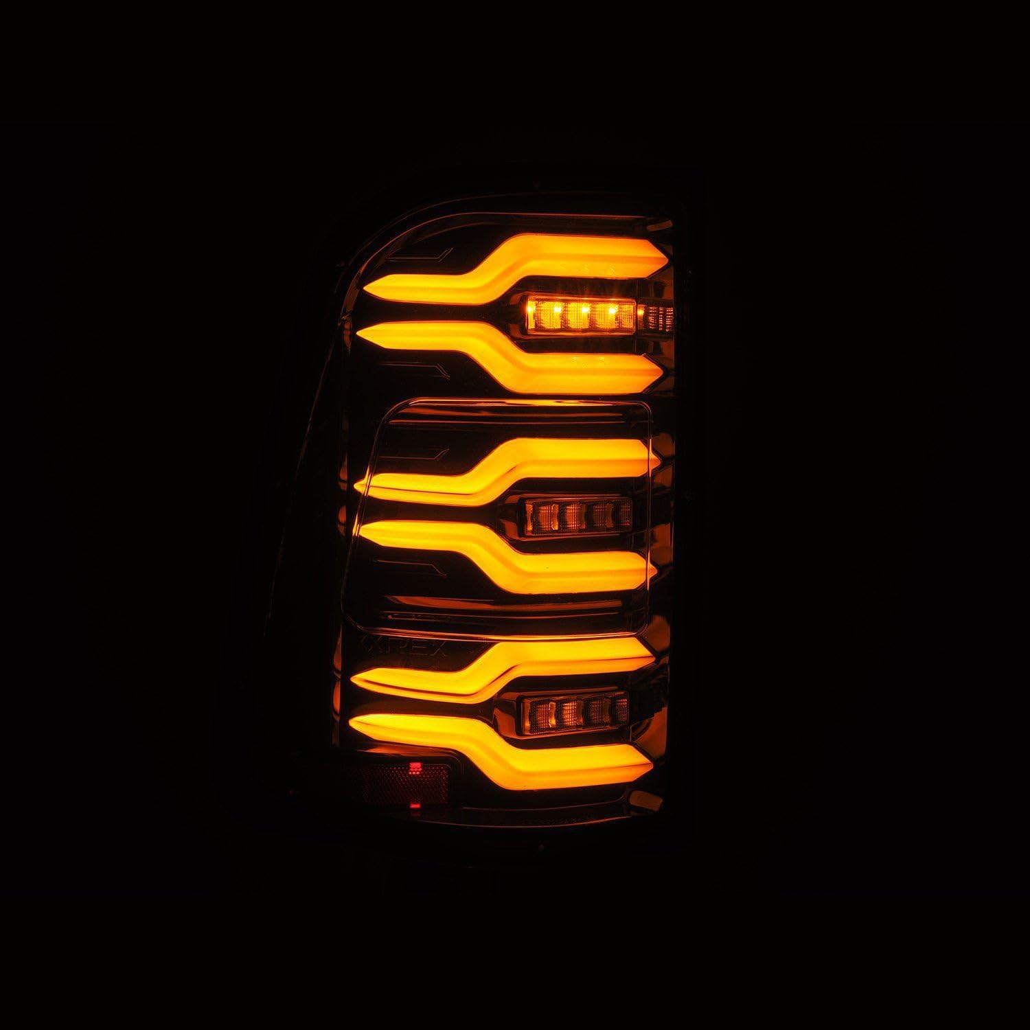 19-21 Dodge Ram 1500 AlphaRex Luxx-Series LED Tail Lights Alpha-Black w/Activ Light/Seq Signal