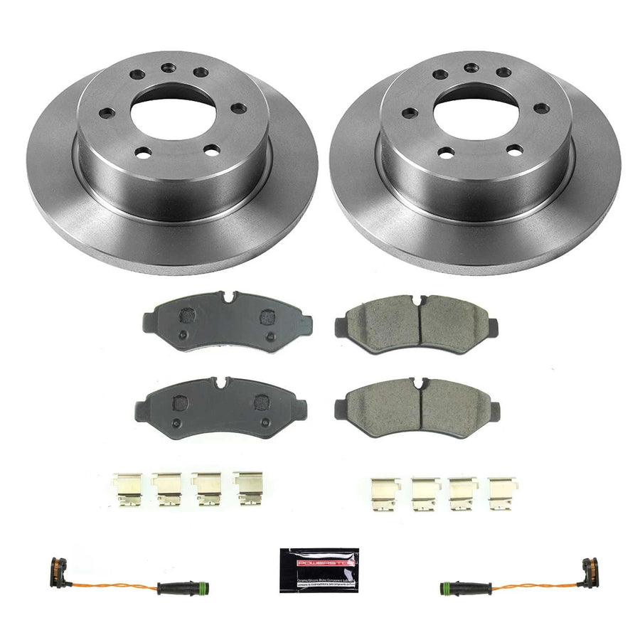 Rear Power Stop KOE8649 Brake Kit-OE Rotors & Ceramic Brake Pads Autospecialty