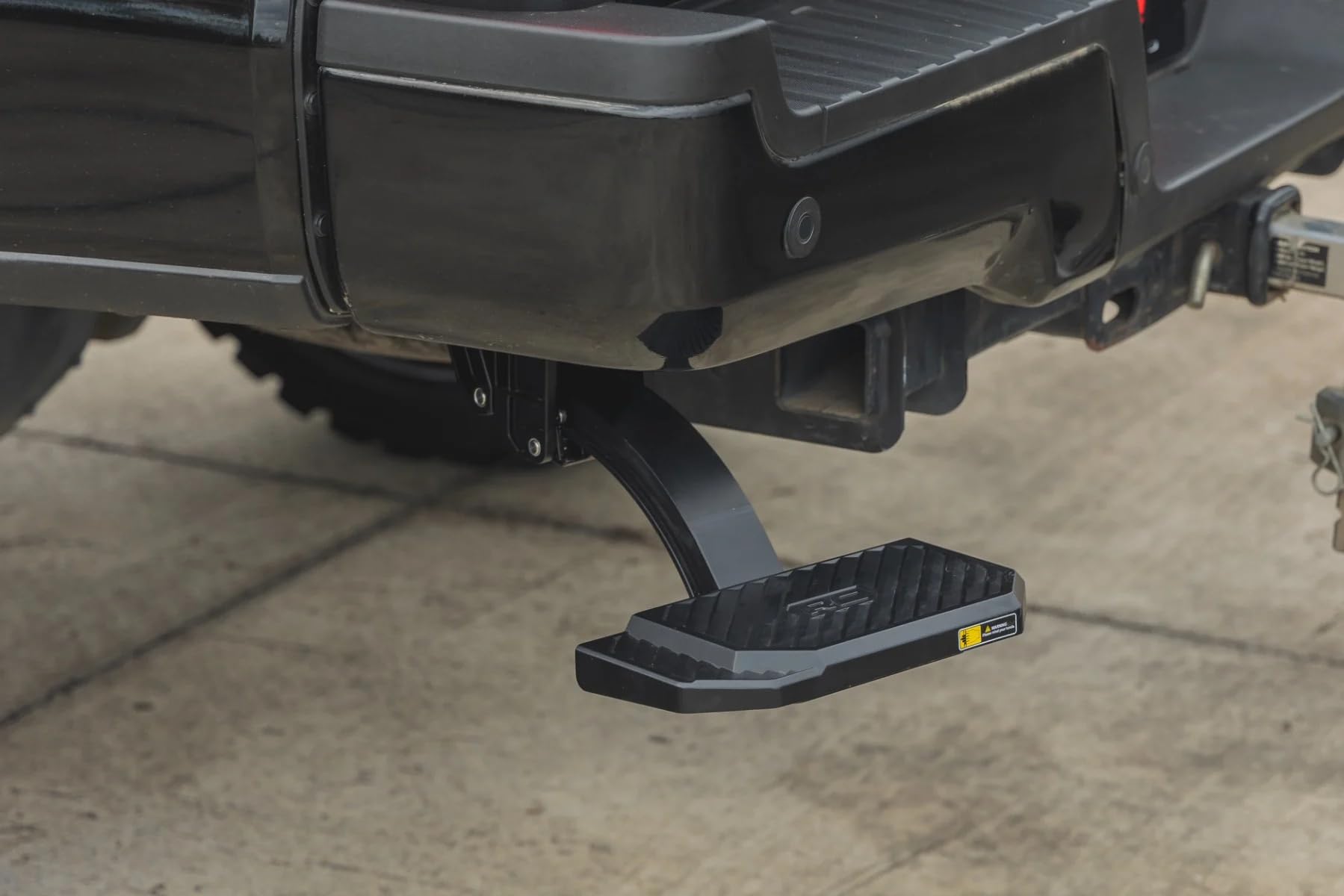 Rough Country Bed Step Retractable for Ford F-250/F-350 Super Duty (2017-2022) - Manual Pull Tailgate Step, Non-Slip Truck Step