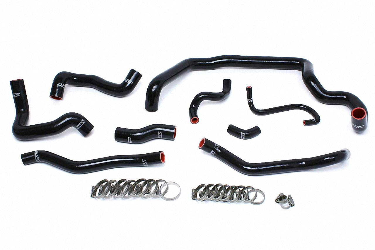 Black HPS 57-1556-BLK Silicone Radiator + Heater Hose