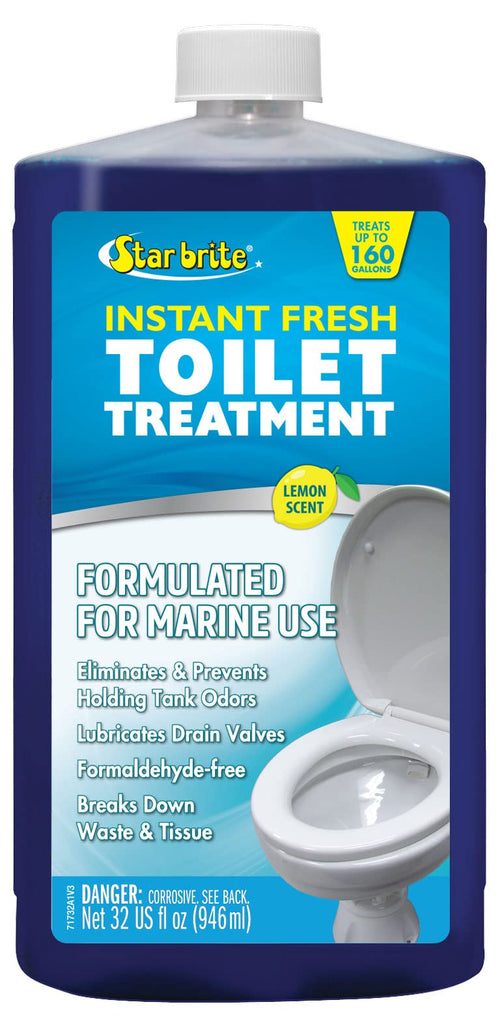 Instant Fresh STAR BRITE Toilet Treatment - Lemon Scent, Odor & Waste Control, 32oz (071732)