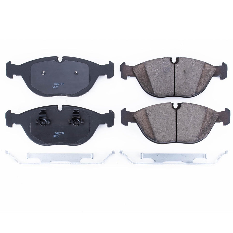 Power Stop Front Brake Kit For Audi TT Quattro 2004-06 |BMW 750iL 1995-01 |Z8 2000-03 |Chrysler Crossfire 2005-06 |C43 AMG Mercedes-Benz 1998-00 - Ceramic Brake Pads With Installation Hardware, 17-682