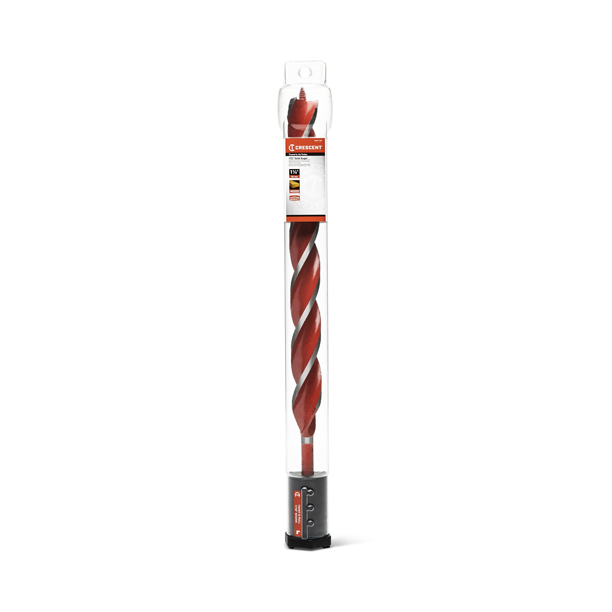Solid Crescent Auger Drill Bit | 17" x 1-1/4" | CDAG-1749