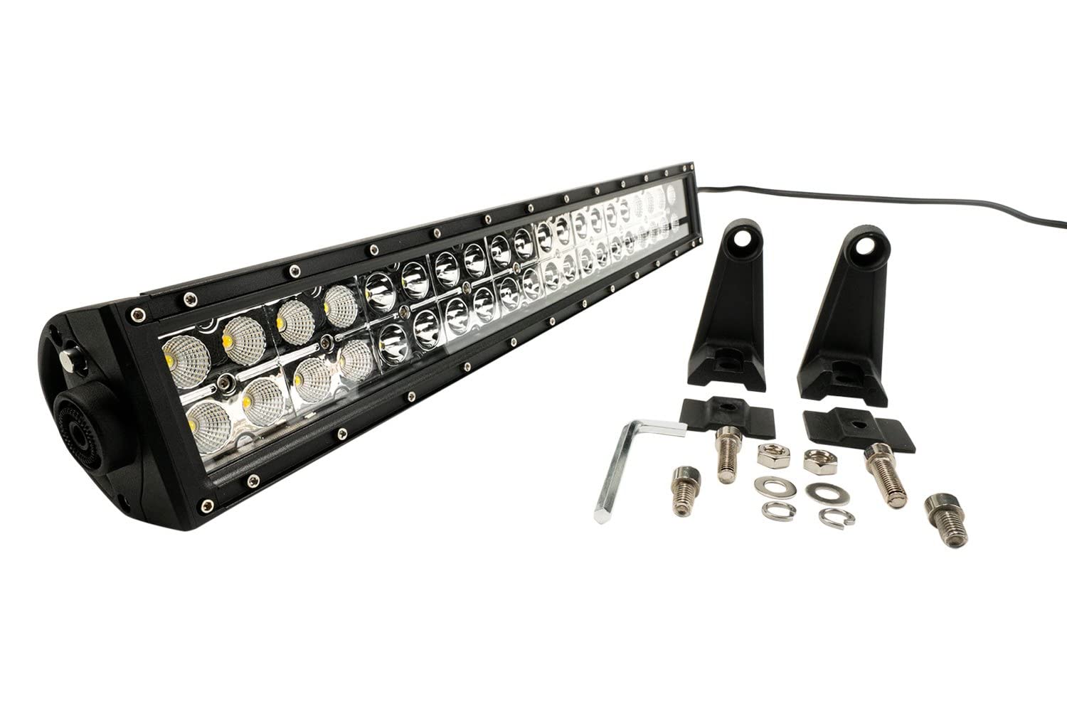 Amber/White Southern Truck 77020 20" Led Light Bar, Dbl Row, Combo Flood/Beam 72W (Dt Harness 79900, 79904) 7,200 Lumens