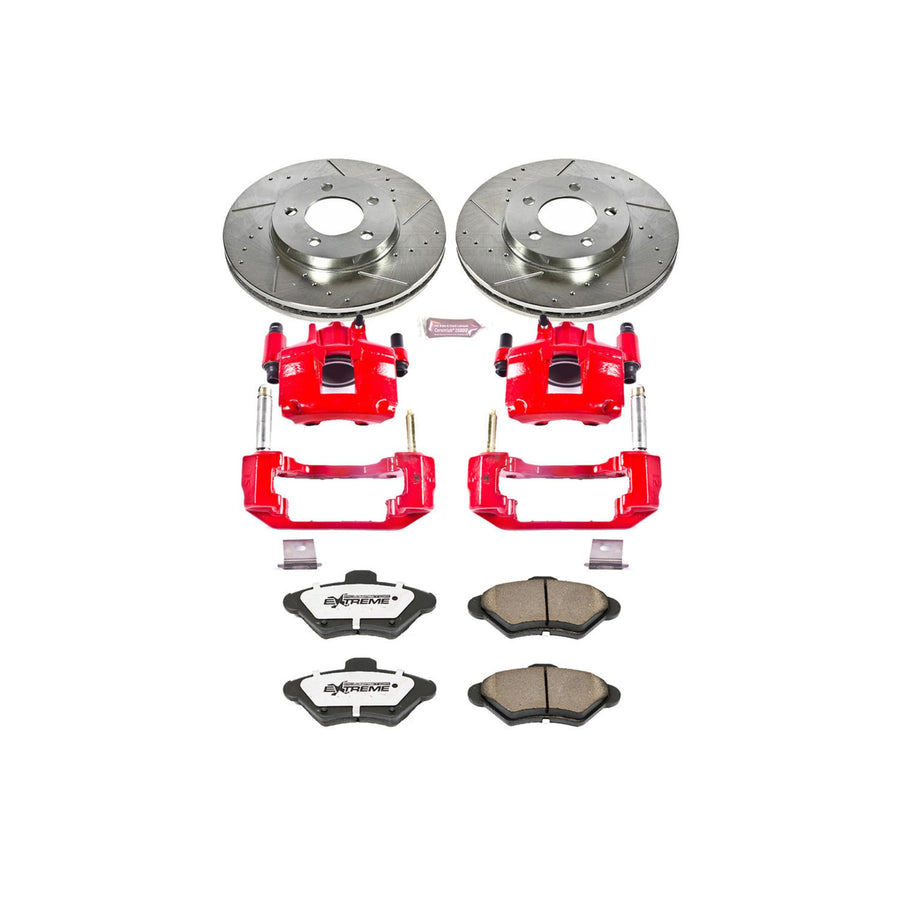 Power Stop KC1325-26 Z26 Street Warrior Front Brake Kit For Ford Mercury Thunderbird 1993-1997, Cougar 1993-1997 [Model Specific]