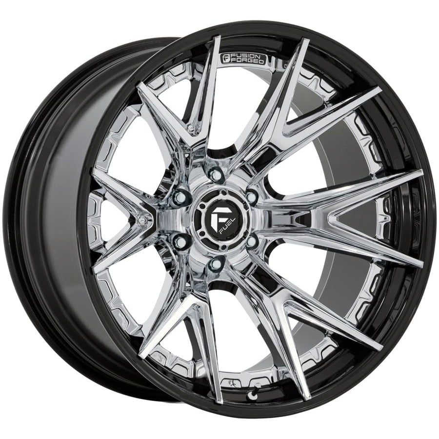 FUEL OFF-ROAD 20X10 FC402 CATALYST 6X135 4.79-18mm CHROME WITH GLOSS BLACK LIP - FC402PB20106318N