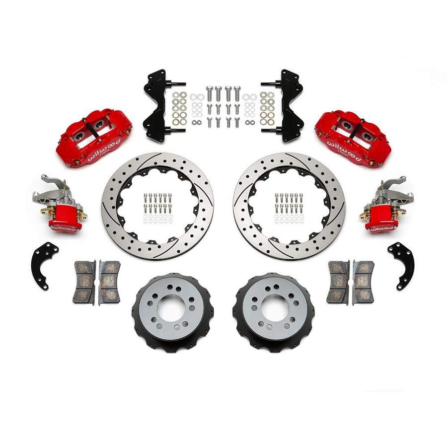 Rear Kit, FNSL4R / MC4, 12.88, Drilled, Red