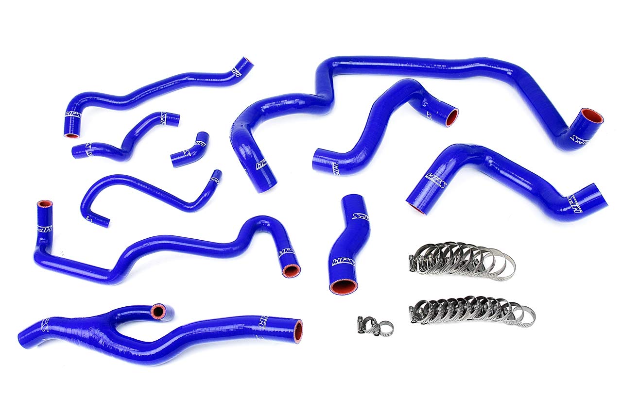 Blue HPS 57-1557-BLUE Silicone Radiator + Heater Hose