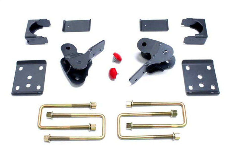 Part# 303240 MaxTrac SUSPENSION'S is A 4" Rear FLIP KIT Including AXLE RELOCATORS, Hangers, Bump Stops & Spring Plates