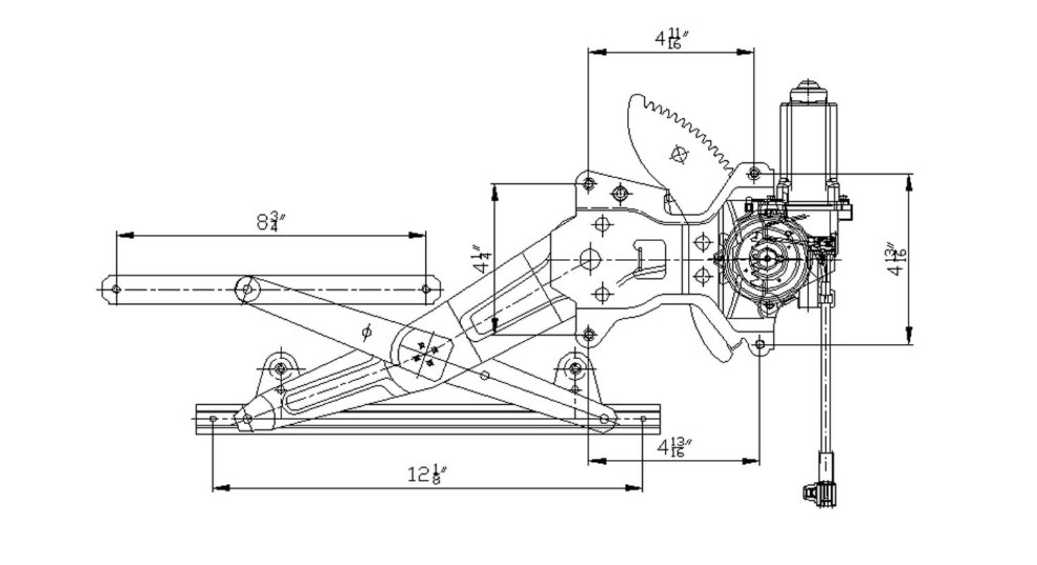 Toyota Camry Rear Left TYC 660392 Replacement Window Regulator