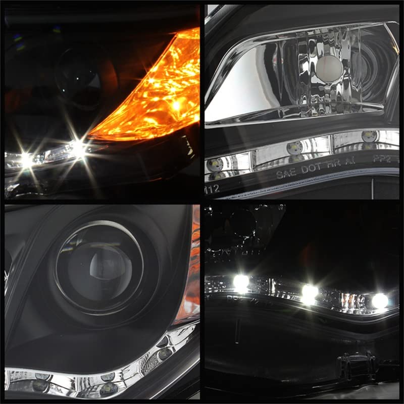 Projector Style Spyder Auto Headlights Black/Clear 5072658