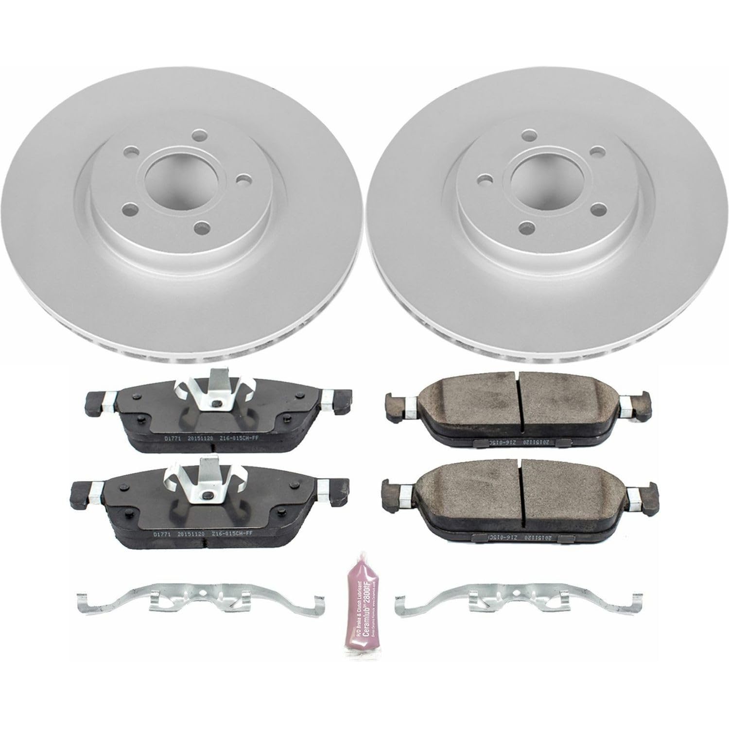 Z23 Evolution Power Stop CRK7208 Front Geomet® Coated Brake Kit