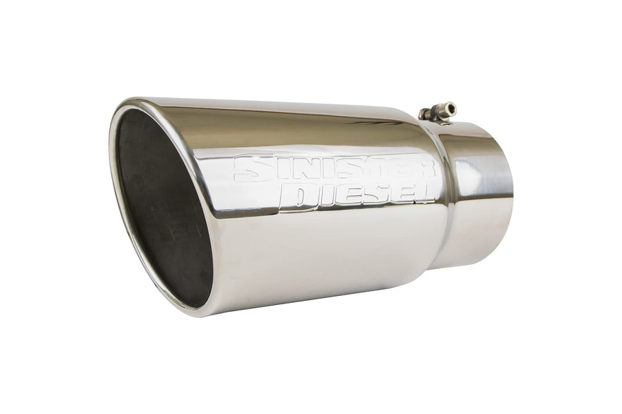 Polished Stainless Steel Sinister Diesel Exhaust Tip (5 to 6)