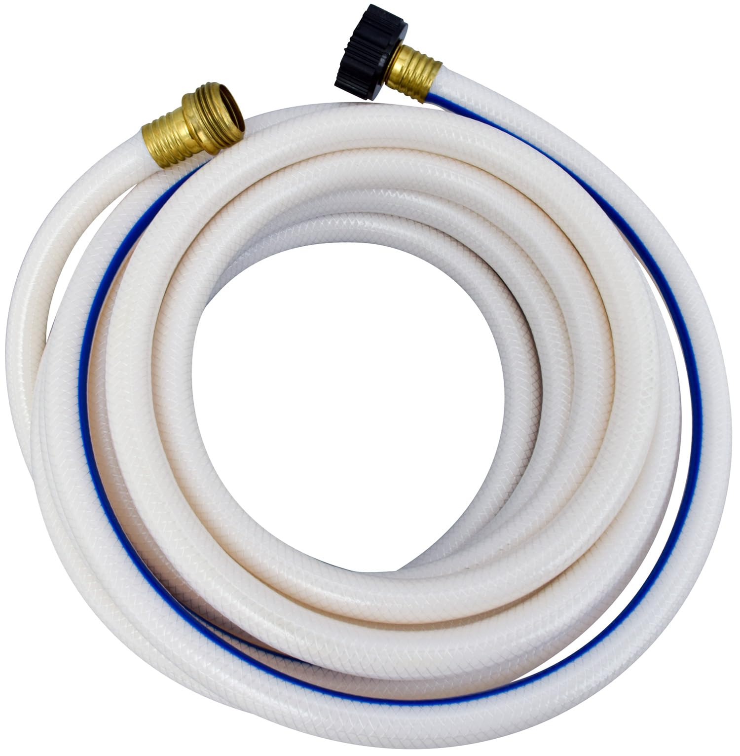 Valterra High Pressure AquaFresh Drinking Water Hose, Water Hose Hookup for RV - 1/2" x 25', White