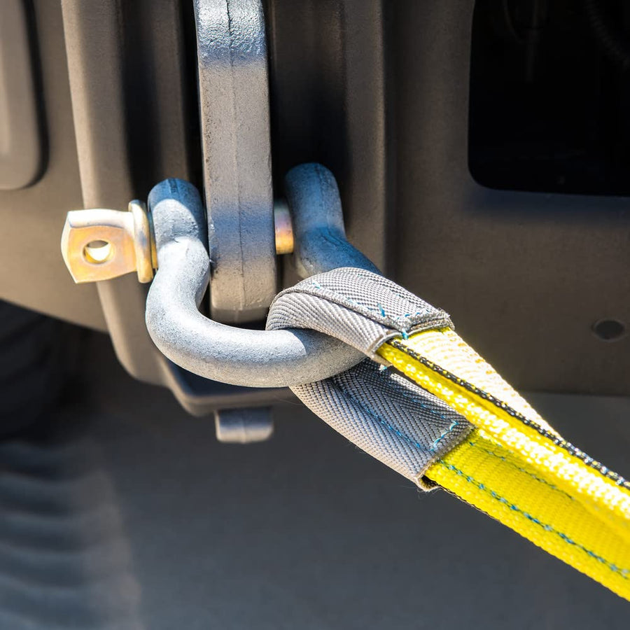 1" AEV D-Ring Anchor Shackle (102,000 lbs) Maximum Break Strength High Visibility Gold Zinc (Pin), ArmorGalv Coating (Shackle)