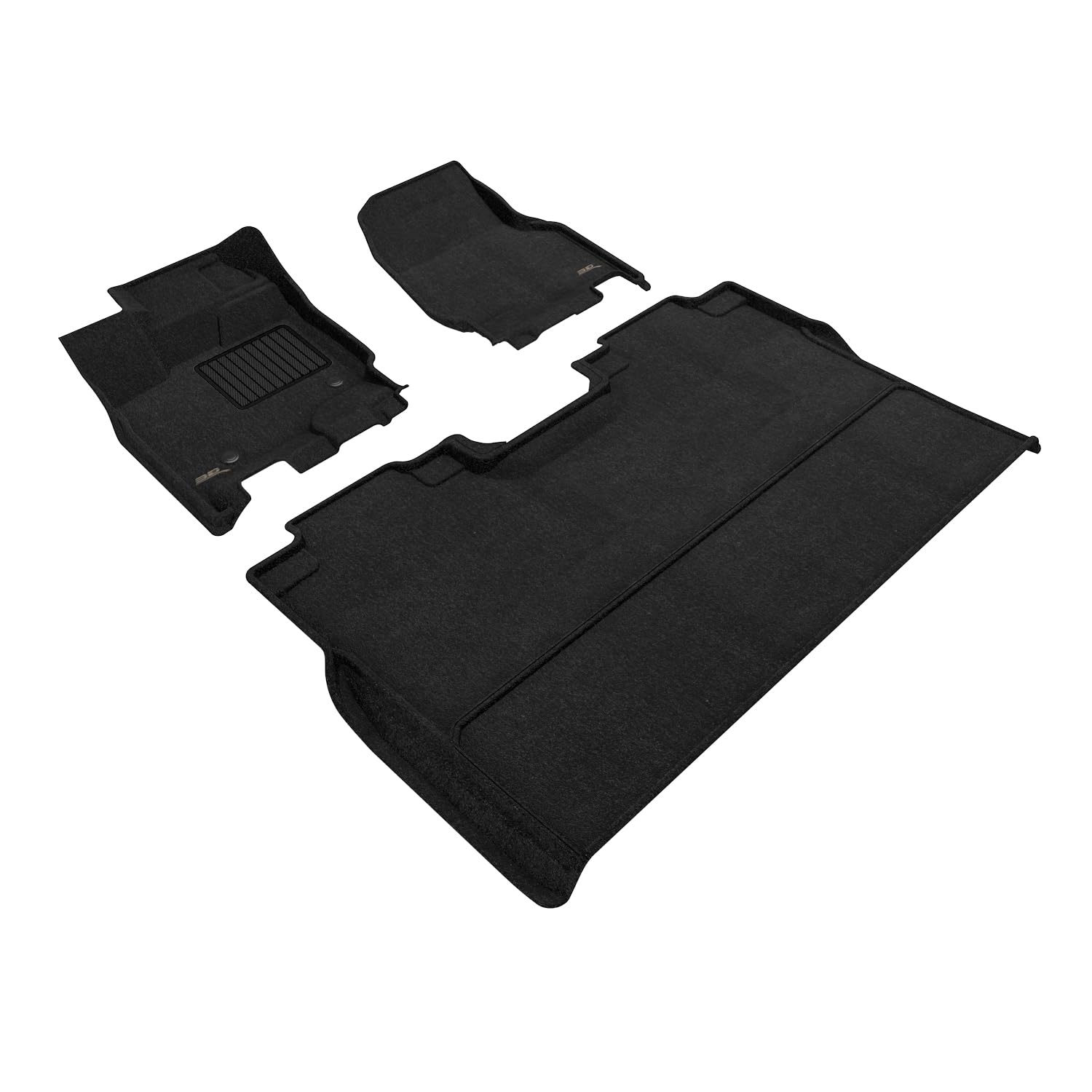 3D MAXpider Elegant Custom Fit Floor Mat (Black) Compatible with Ford F-150 Supercrew 2022-2026 - Full Set