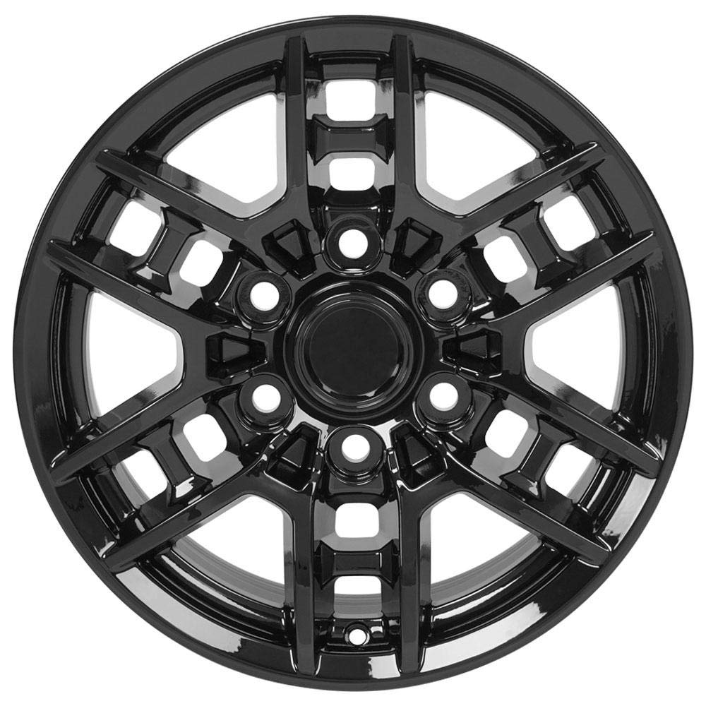 16 Inch OE Wheels Rim Fits 4Runner TRD Style 6x139.7 16x7 Gloss Black - Hollander 75258 (1)