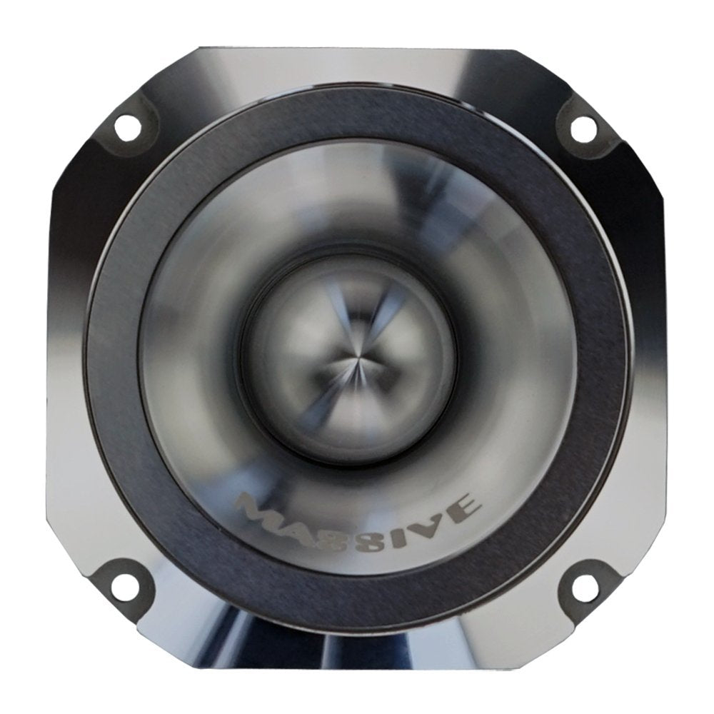 Massive Audio 3.5" MT1V2 Power Bullet Tweeter | 4 Ohm, 60W RMS Titanium Dome Super Tweeter, High-Output Pro Audio Highs, Aluminum Housing for Car, Motorcycle & Powersports Systems