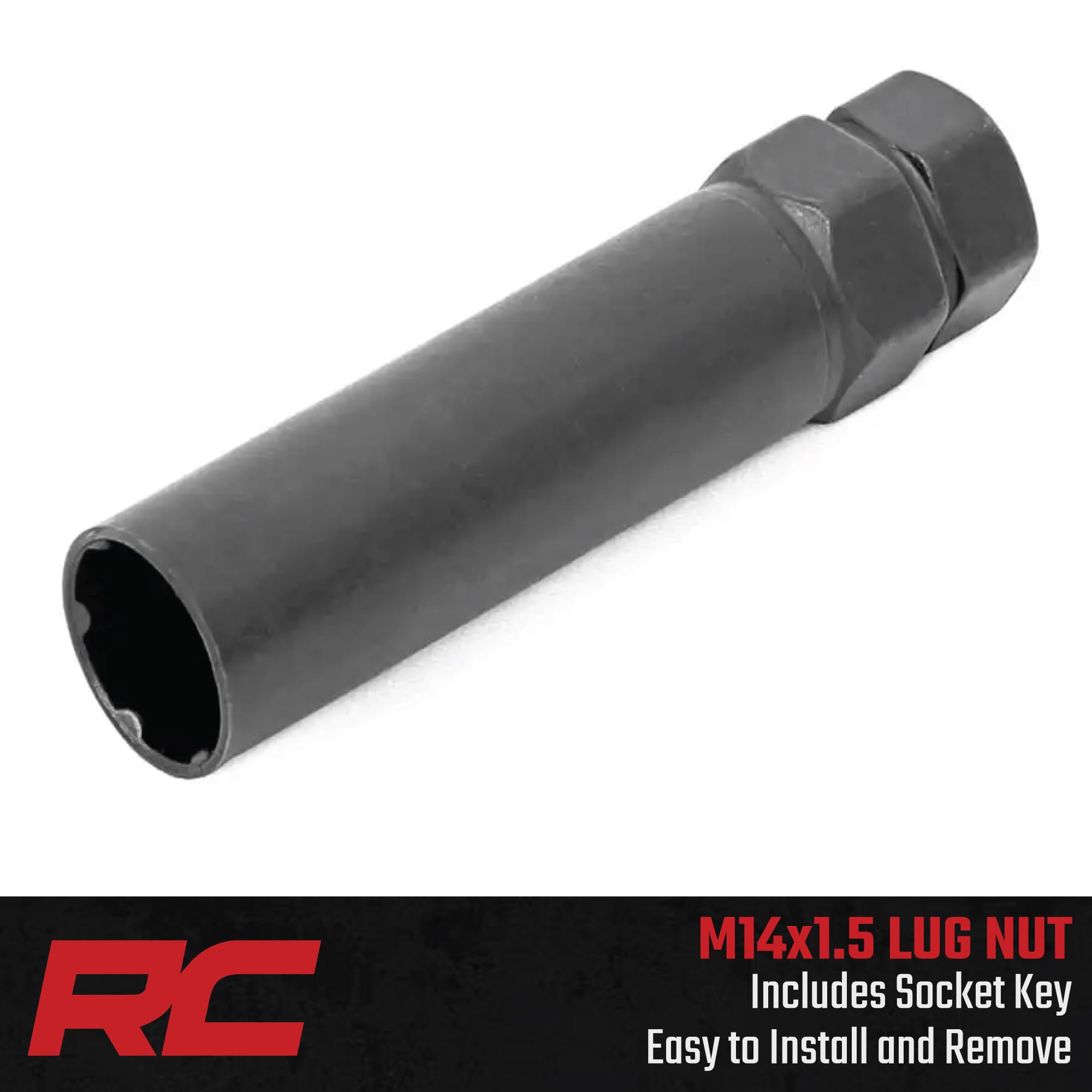 Rough Country Lug Nut Set Black M14x1.5 Wheel with Painted (0 x 0. inches /0 x, 0 inches Offset)
