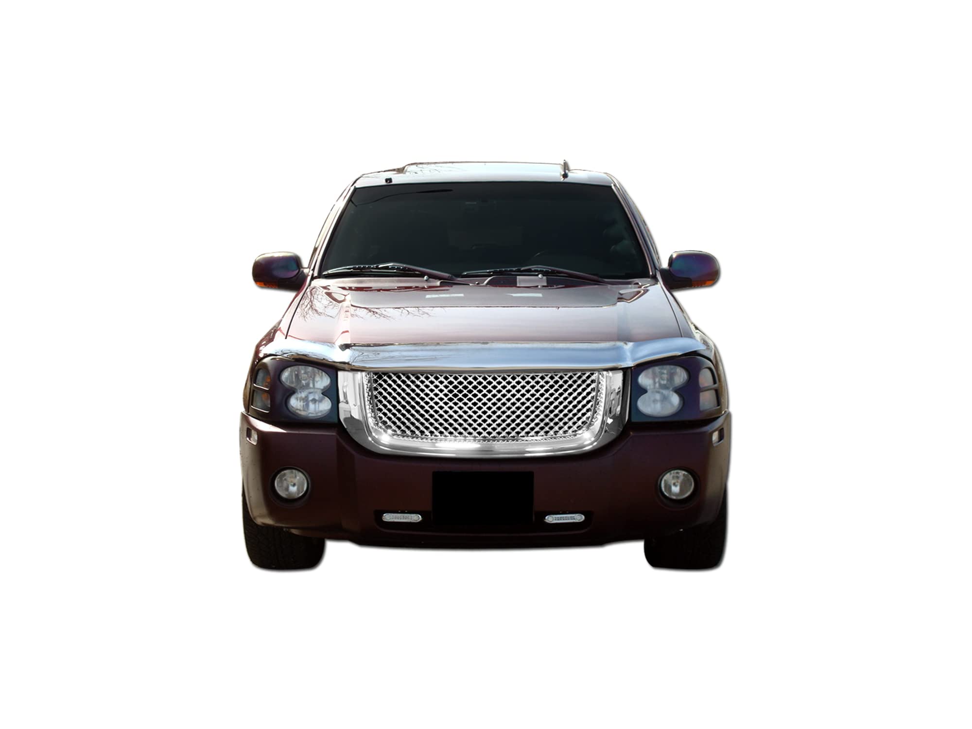 7148611 Armordillo USA Mesh Front Hood Grille - Chrome Fits 2002-2008 GMC Envoy