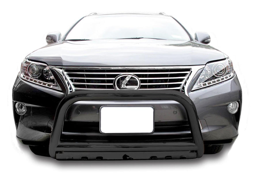 Bull Bar Black Horse Skid Plate Compatible with 2010-2015 Lexus RX350|2010-2015 Lexus RX450h|2008-2010 Toyota Highlander-BB091009A-SP