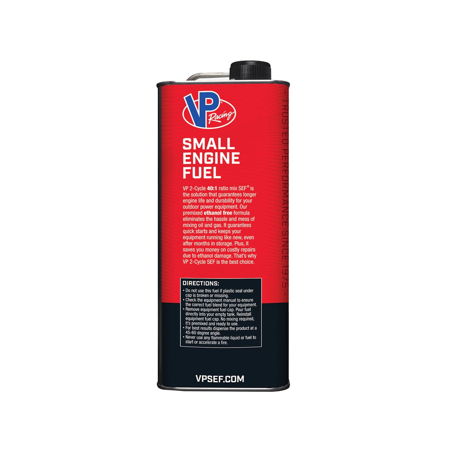 Ready to Use VP Racing Fuels 6291, 40:1 Premixed 2-Cycle Small Engine Fuel (SEF) - Gallon (4 Pack)