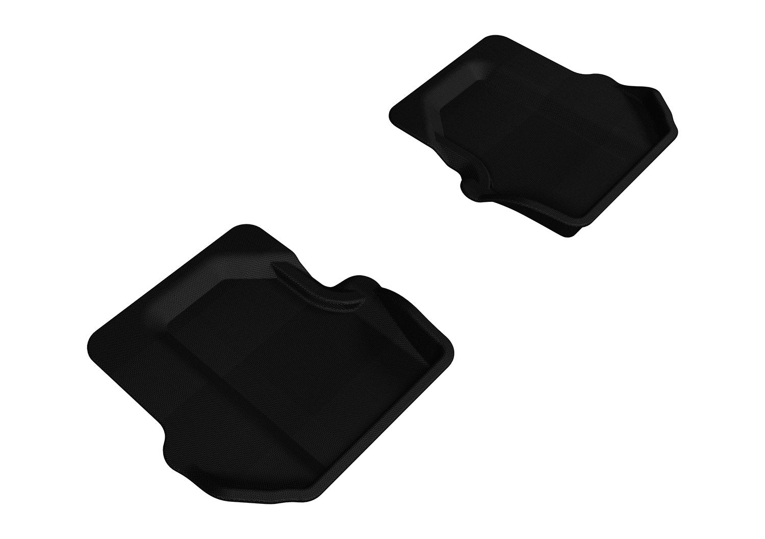 Kagu 3D MAXpider Custom Fit All-Weather Floor Mats (Black) Compatible with Porsche 911 Carrera/Convertible/S/4/4S (997/997.2) 2005-2012 (W/O Bose Sound Option) - R2