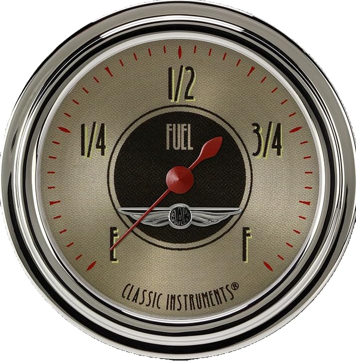 All American Nickel Classic Instruments AN309SLC 2 1/8" Fuel Pressure Gauge Programmable