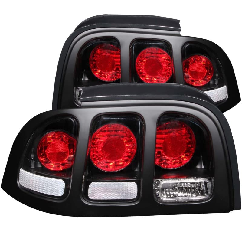 Black Euro Tail Light Set-Clear Lens ANZO USA 221020