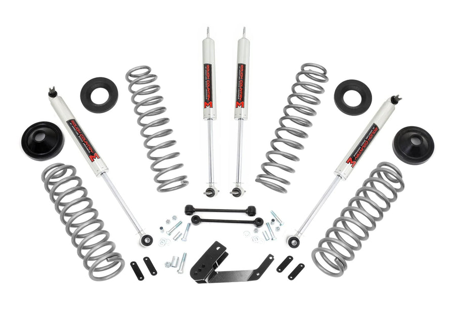 3.25" Rough Country Lift Kit with M1 Shocks for Jeep Wrangler JK Unlimited 4-Door (2007-2018)