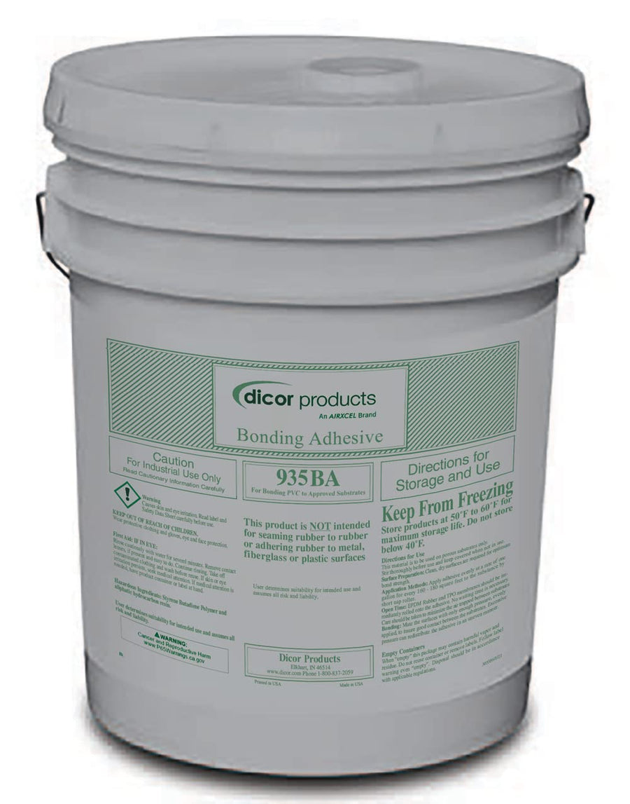 5 Gallon Dicor 935BA-5 PVC Bonding Adhesive - Ideal for Bonding and Sealing PVC Roofing Materials