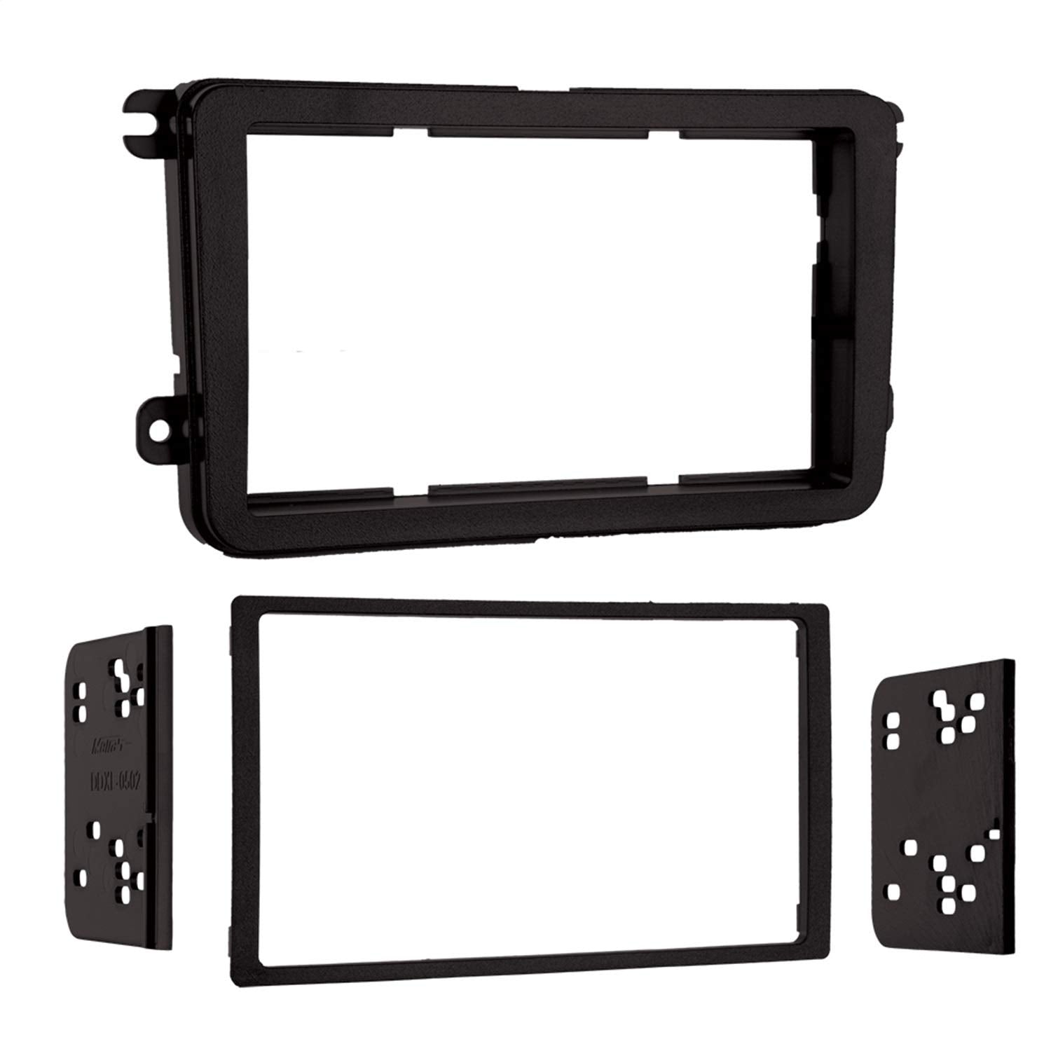 Double DIN Mount Kit Metra95-9011B for 2005-Up Volkswagen Vehicles, (Matte Black)