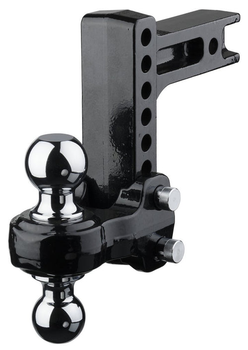 Fastway Flash 49-00-5600 Solid Steel Adjustable Ball Mount with 6 Inch Drop, 2 Inch Shank, and Chrome Plated Balls
