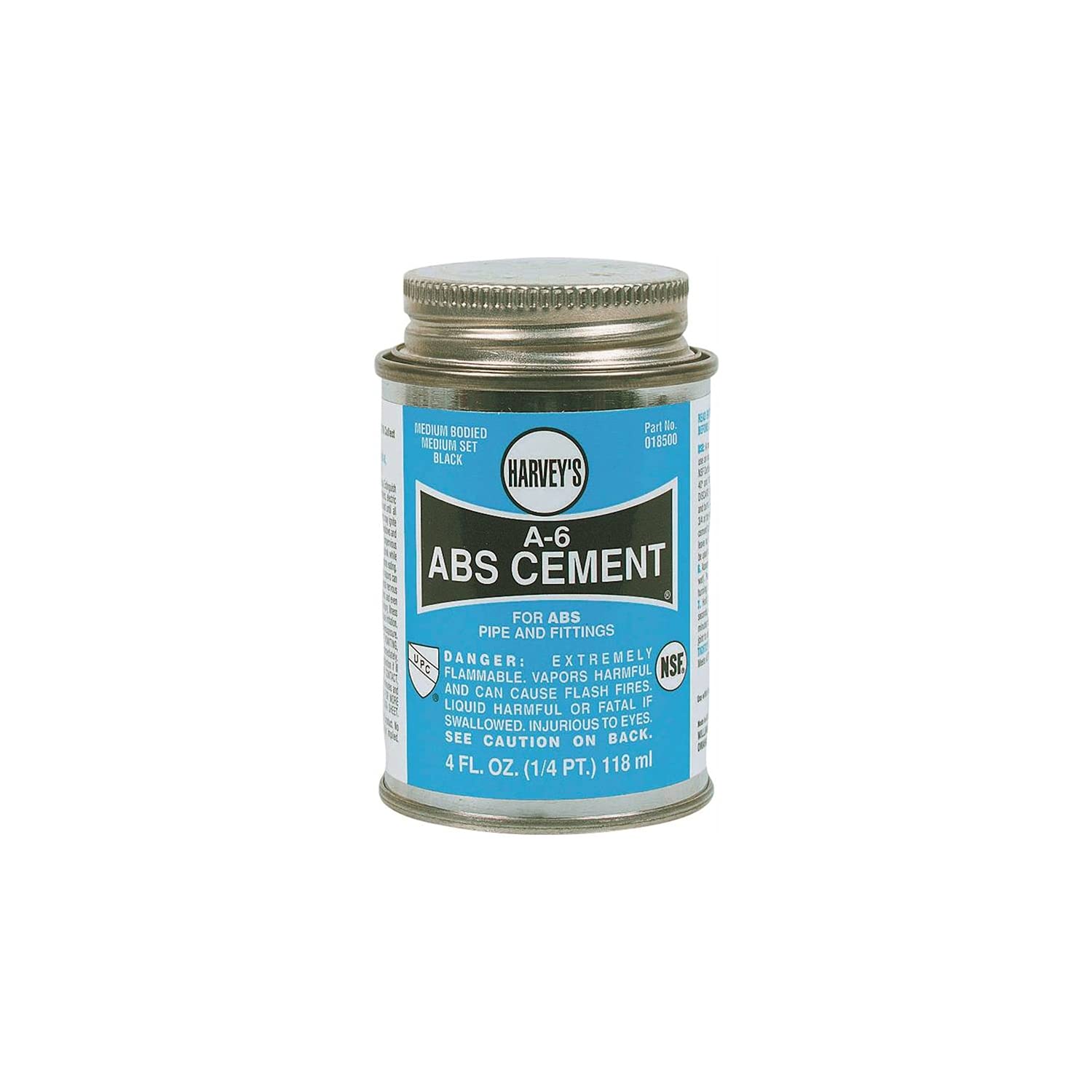 018500-24 WM Harvey Cement Abs Blk 1/4Pt